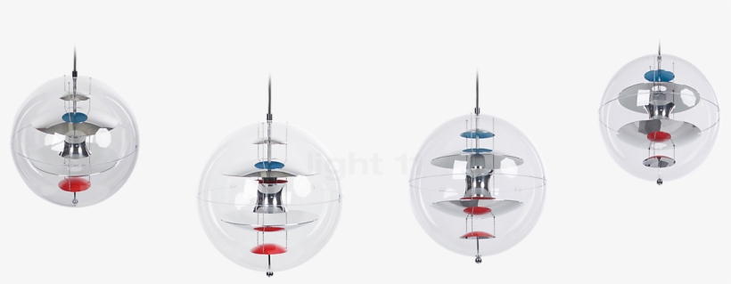 Interesting Globe Light Png With Globe Light Png - Vp Globe Suspension Lamp - Blue/red/plexiglas/ø 40cm, transparent png download