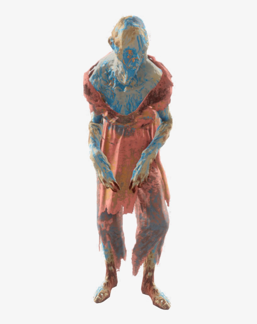 Fo4nw Painted Ghoul - Fallout Painted Ghoul, transparent png download