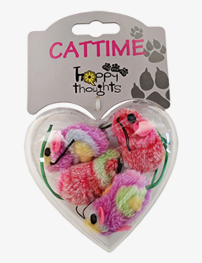 Cattime Coloured Mouse Cat Toys - Animal Figure, transparent png download