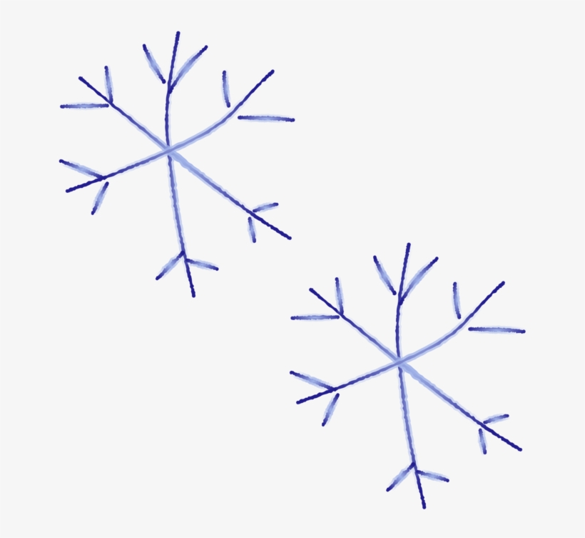 Blue Snowflake Leaf Symmetry Circle - Clip Art, transparent png download