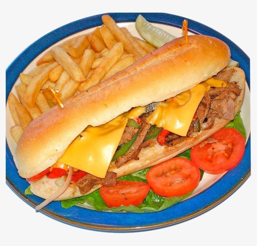 Philly Cheese Steak - Chicago-style Hot Dog, transparent png download