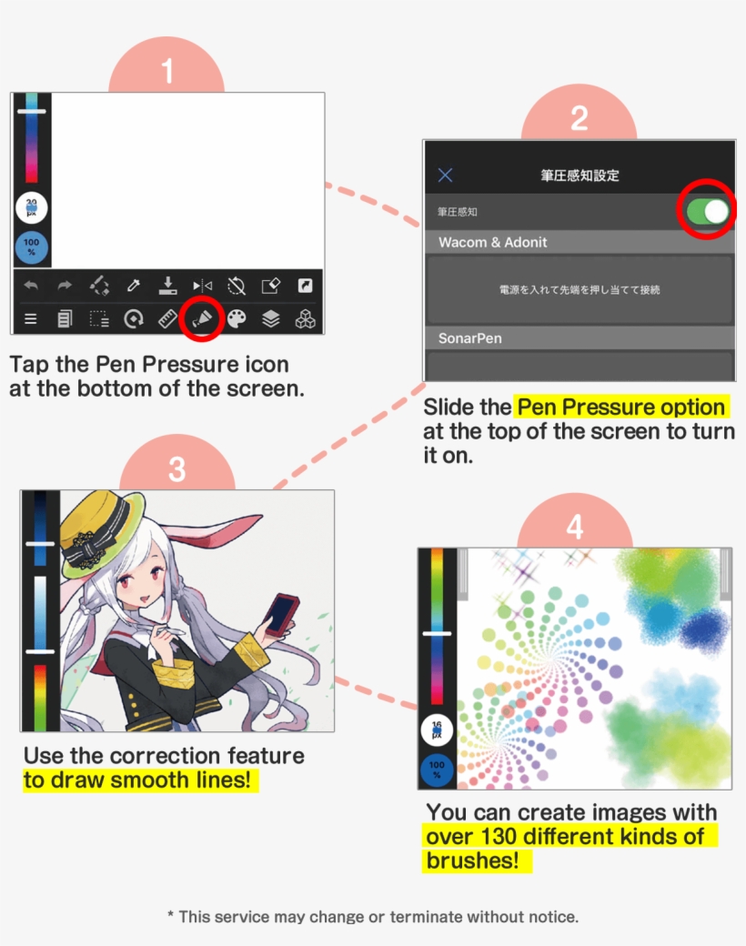 Tap The Pen Pressure Icon At The Bottom Of The Screen - Icon, transparent png download