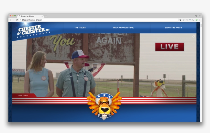Chester Cheetah Runs For Mayor Of Chester, Montana - Kia Motors, transparent png download