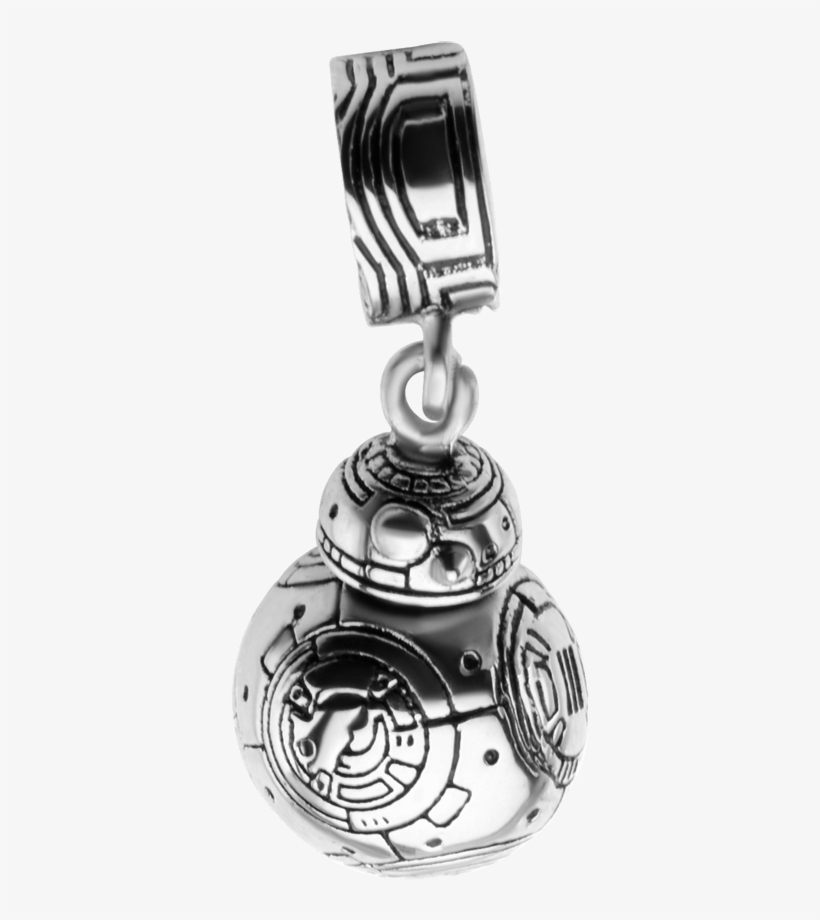 Bb-8 Sterling Silver Dangle Charm - Star Wars Logo Darth Vader & Stormtrooper Stainless, transparent png download