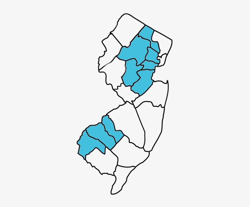 Njcountiesblue 9counties - Portable Network Graphics, transparent png download
