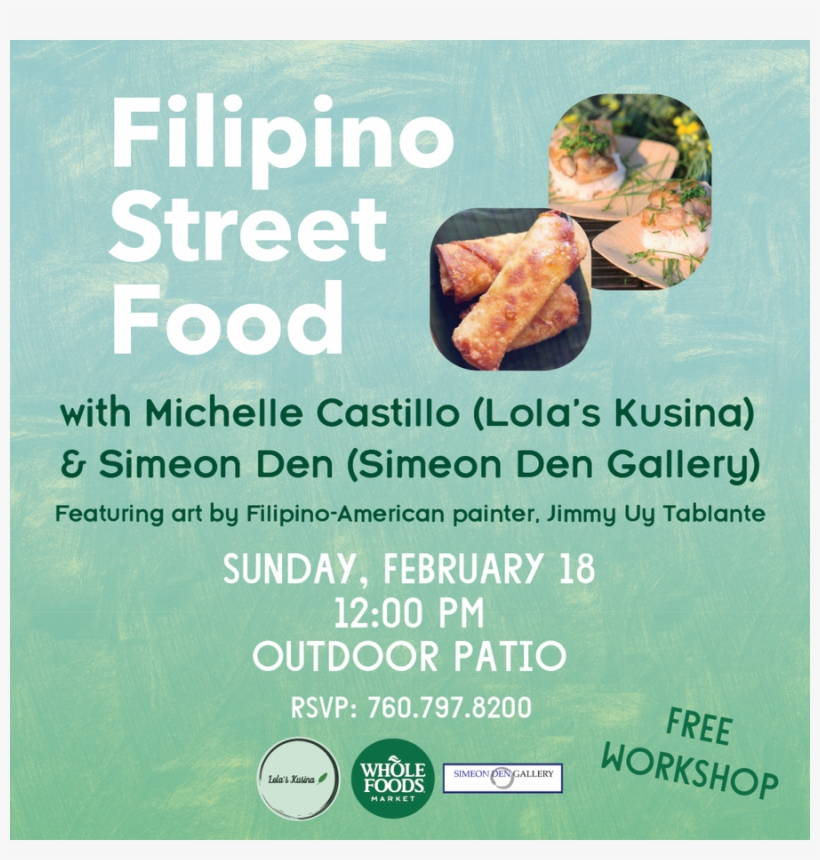Filipino Street Food Workshop - Flyer, transparent png download