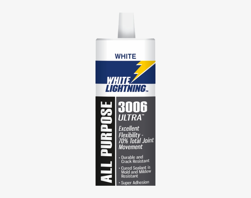 Acrylic Latex Caulks & Sealants - White Lightning Caulk, transparent png download