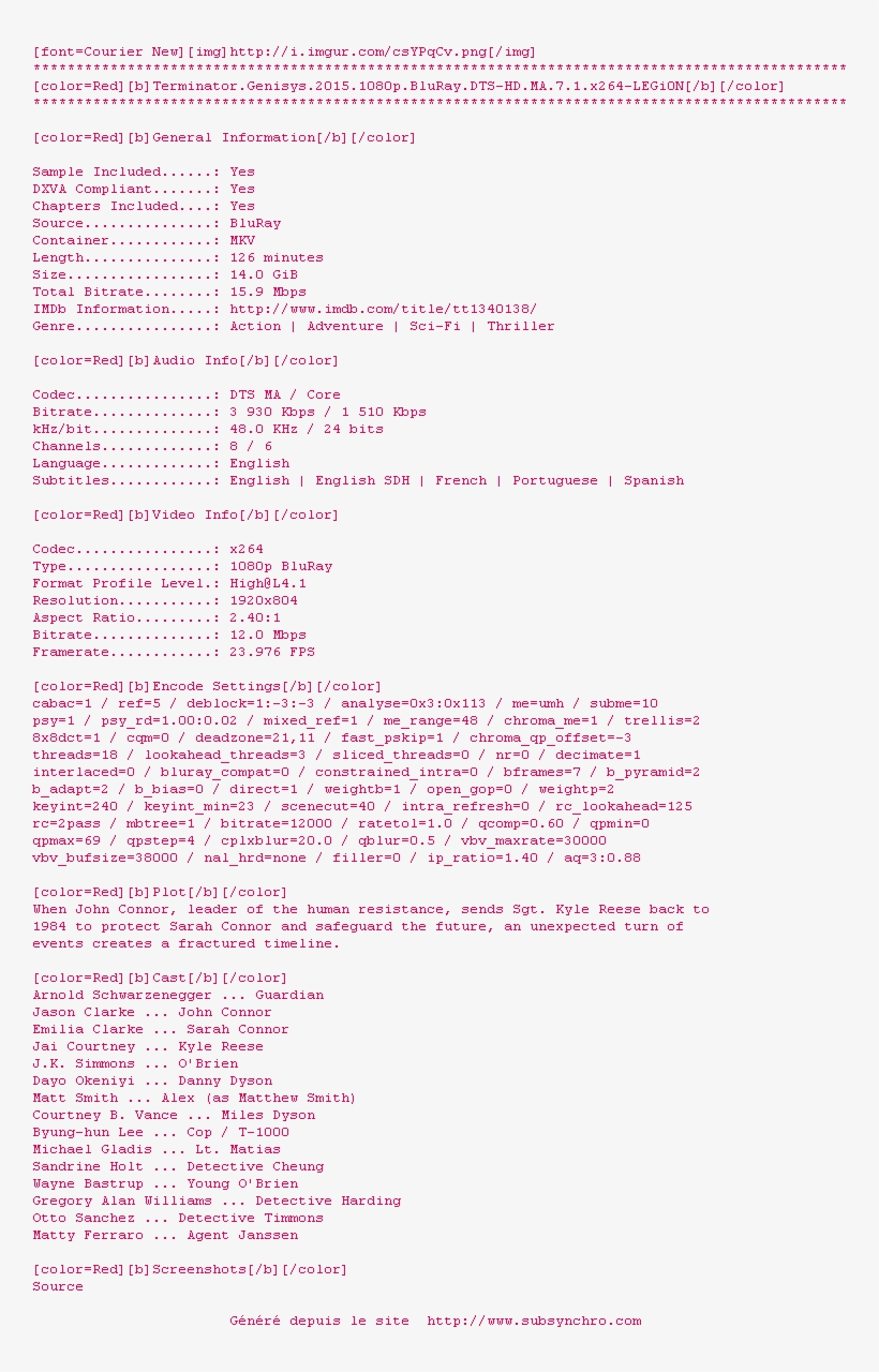 Nfo De La Release Terminator - Document, transparent png download