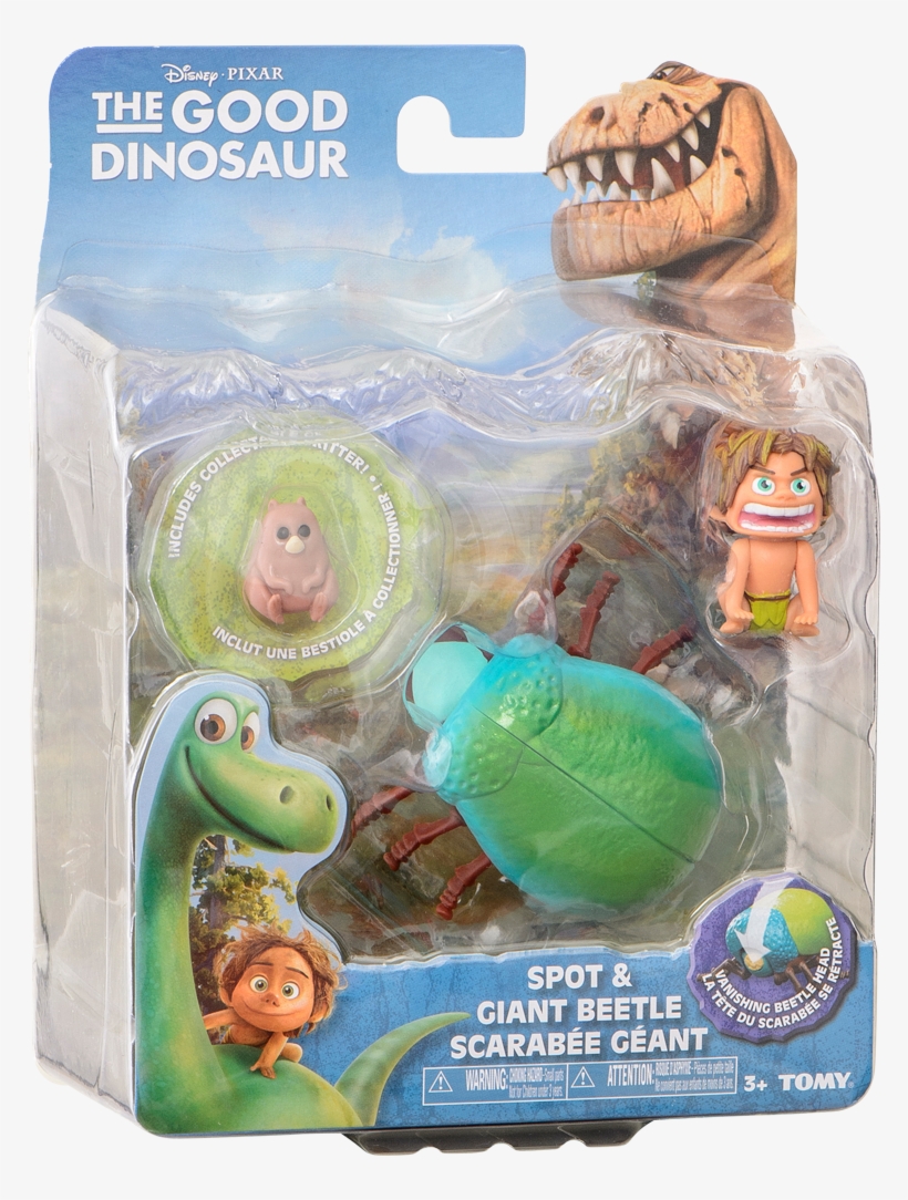 The Good Dinosaur Basic Figure, Spot &amp - Tomy Disney The Good Dinosaur Spot & Giant Beetle, transparent png download