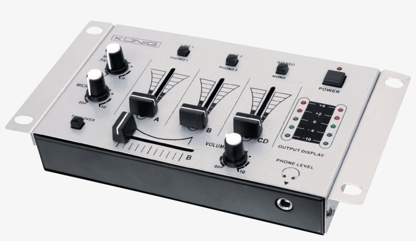 Dj Mixer Basic König Kn-djmixer10 - 3 Channel Mixer, transparent png download