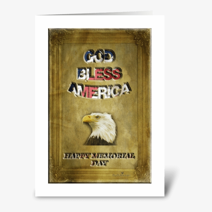 Happy Memorial Day Greeting Card - Bald Eagle, transparent png download