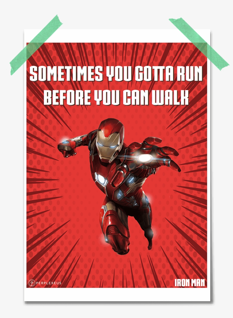 Iron Man Poster - 20 Inch X 20 Inch Marvel Team Iron Man Wall Art, Multicolor, transparent png download