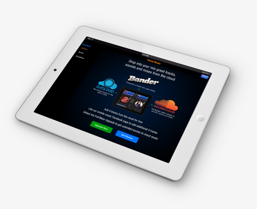 Discover And Preview Hot Tracks In A Variety Of Music - Tablet Computer, transparent png download