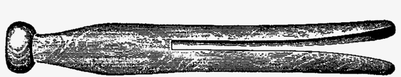 Clothes Pin Image - Monochrome, transparent png download