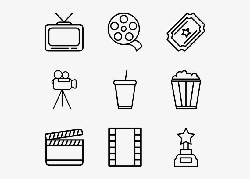Cinema - Geography Icons, transparent png download
