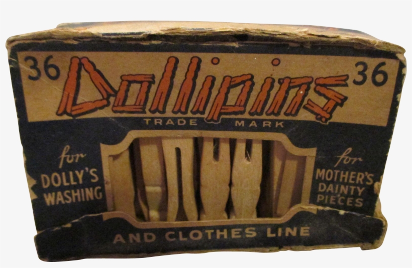 Dollipins Doll Clothes Pin In Their Original Box From - Wallet, transparent png download