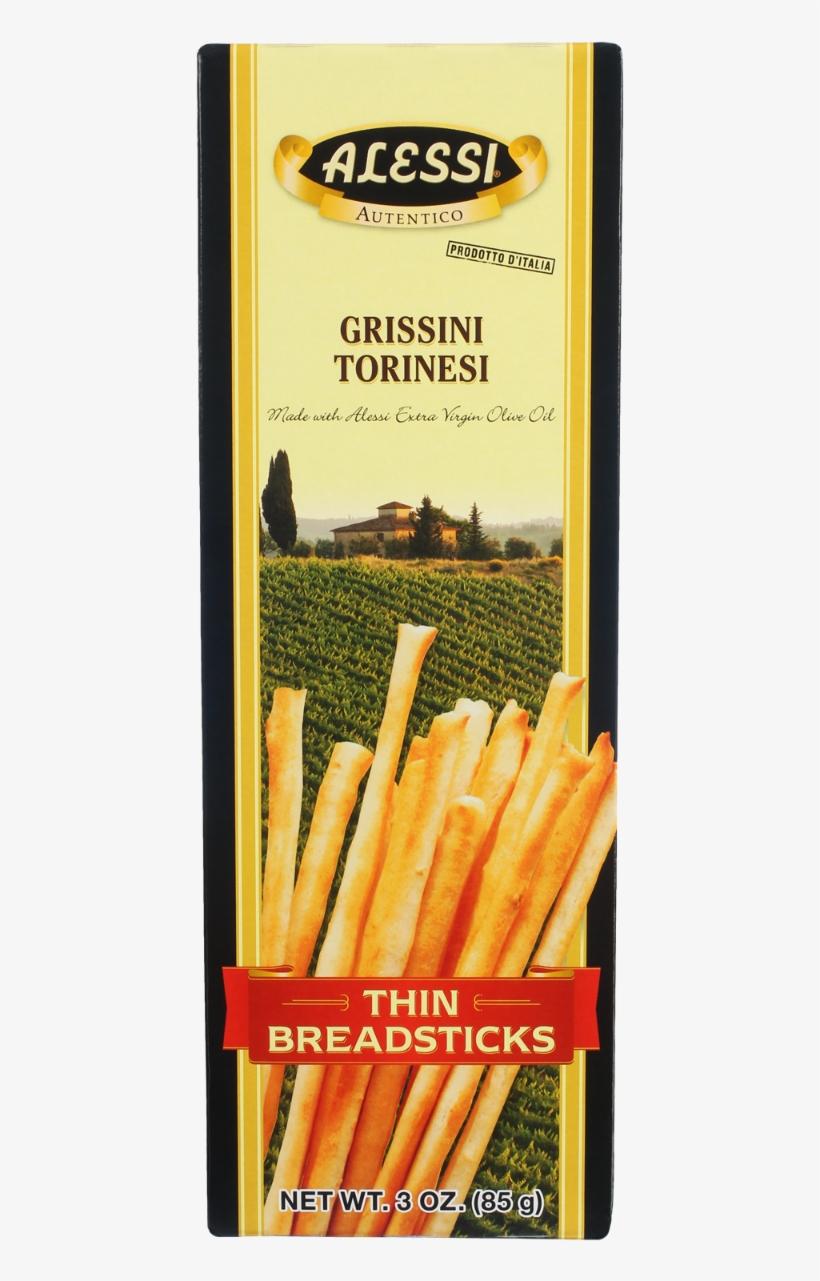 Grissini Torinesi Thin Breadsticks, 3 Oz - Alessi Breadsticks, transparent png download