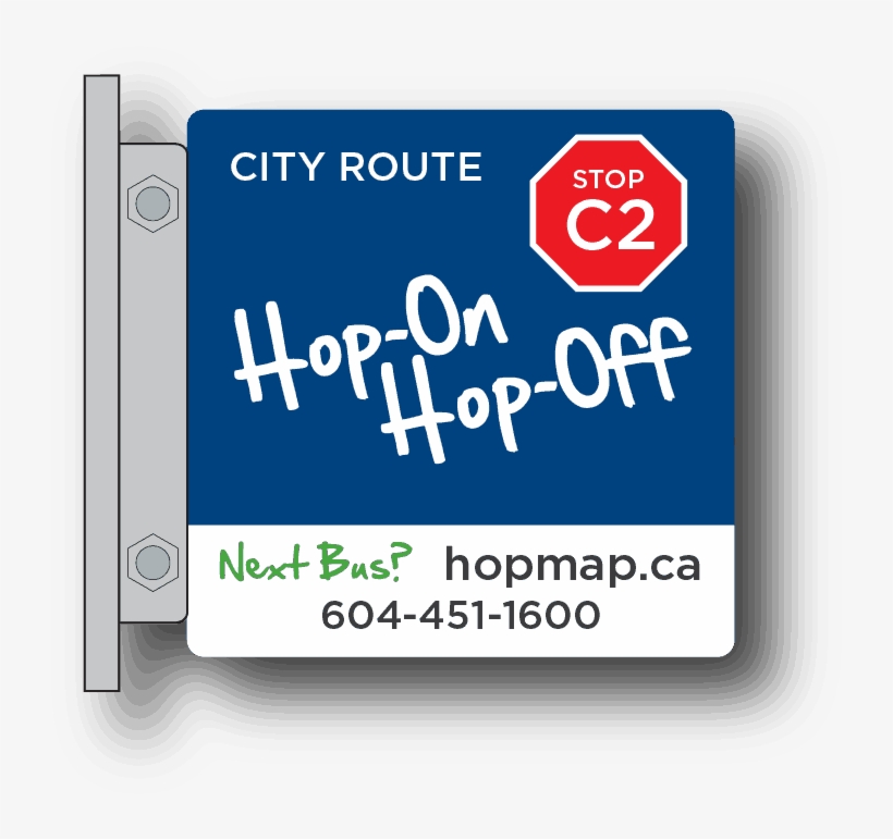 Large Hopon Signs-02 - Sign, transparent png download