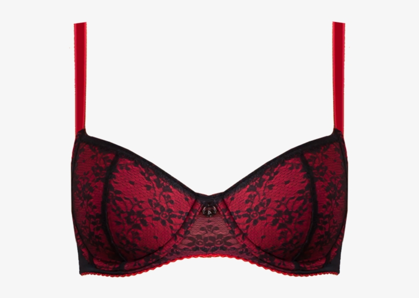 Lace Bra Chinese Red Braa03 1003black/chinesered - Brassiere, transparent png download