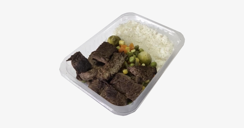 Steak, White Rice, Mixed Vegetables - White Rice, transparent png download