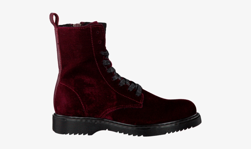 Red Studio Maison Lace-up Boots Lace Boottee Velvet - Boottee [12 Inch Analog]【中古】, transparent png download