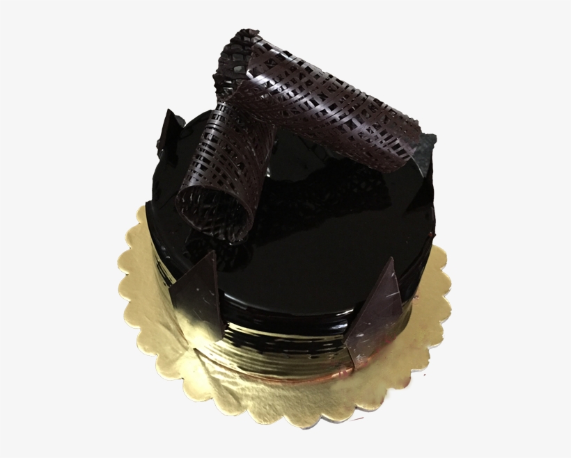 Chocolate Garnish Cake - Chocolate Cake, transparent png download