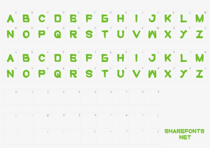 Font Cute Monster Preview - Trolls Font Free Download, transparent png download