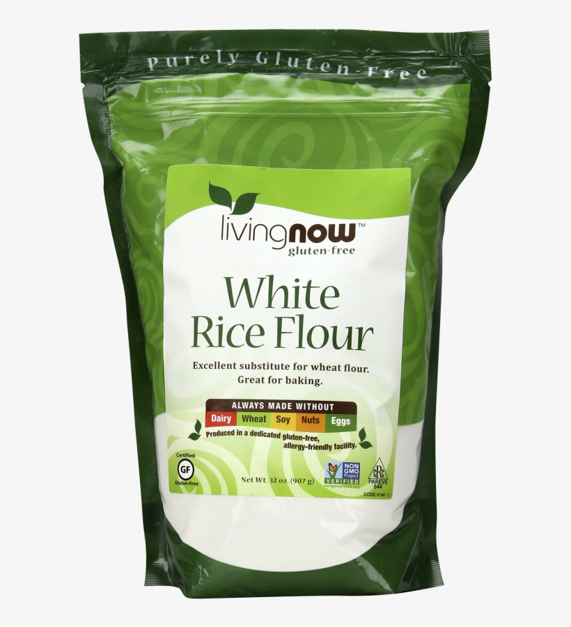 White Rice Flour - Now Foods White Rice Flour - 32 Oz, transparent png download