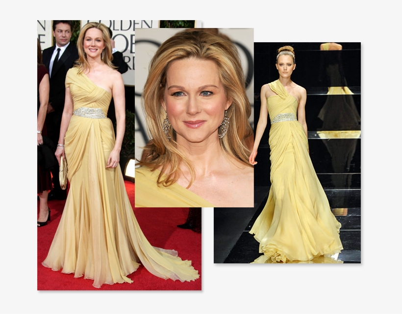 My Best Dress 2009 Golden Globe Pick Laura Linney, transparent png download