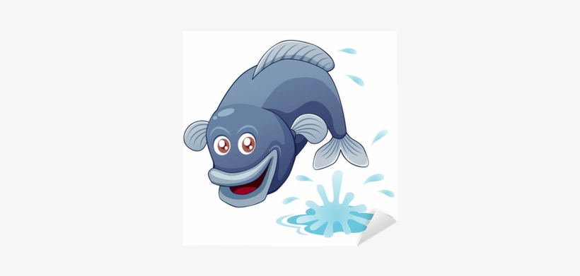 Illustration Of Fish Jumping Vector Sticker • Pixers® - Illustration, transparent png download