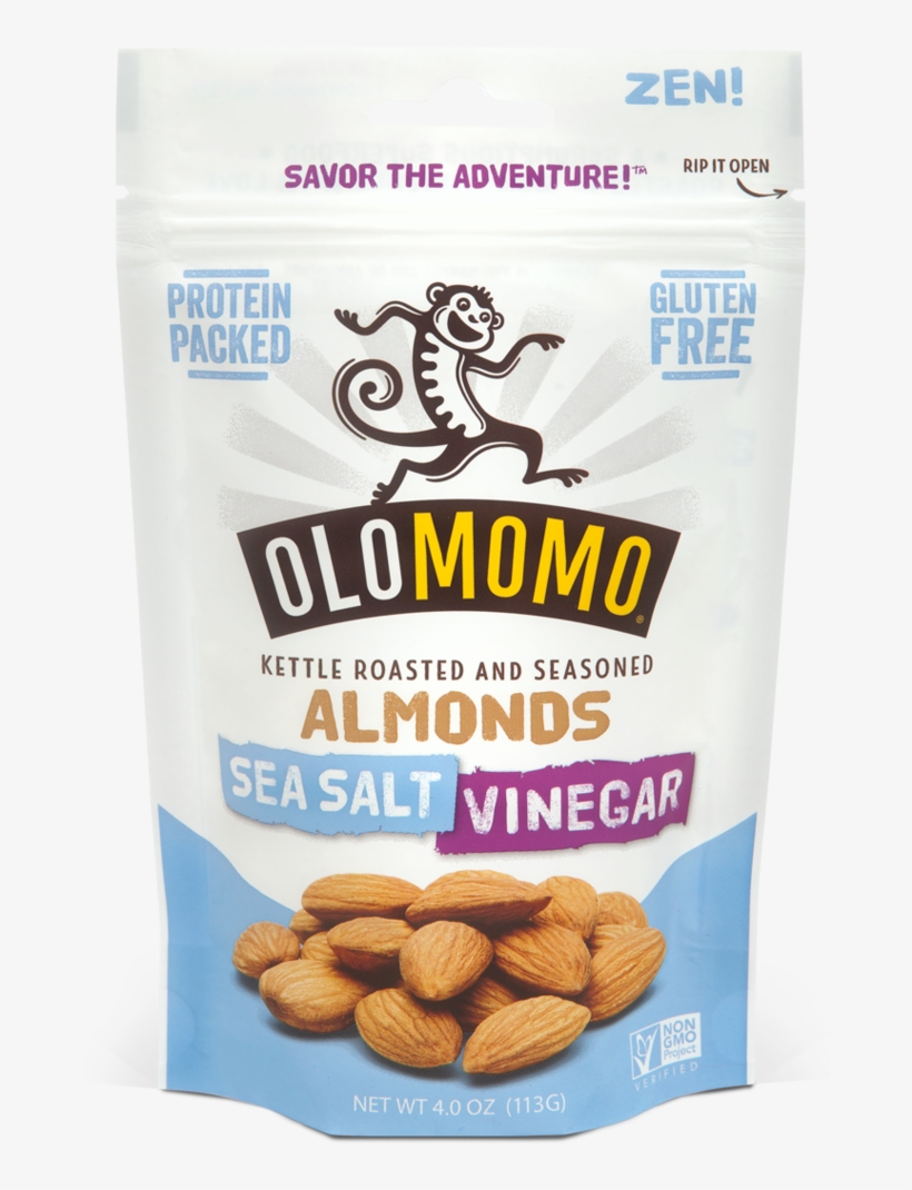 Sea Salt Vinegar Almonds - Olomomo Nut 220115 1 25 Oz Applewood Smoke Cashews, transparent png download