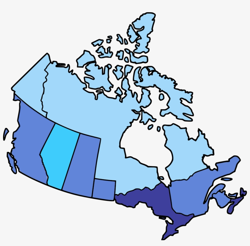 Mcqueen - 13 Canadian Provinces Map, transparent png download