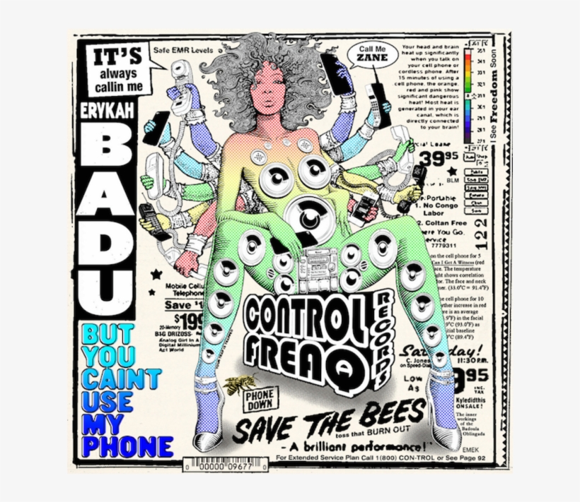 Erykah Badu's Phone-obsessed Mixtape Explores Intimacy - Erykah Badu But You Caint Use My Phone 2015, transparent png download