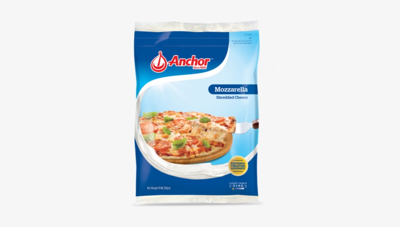Anchor Mozzarella Shredded Cheese, transparent png download