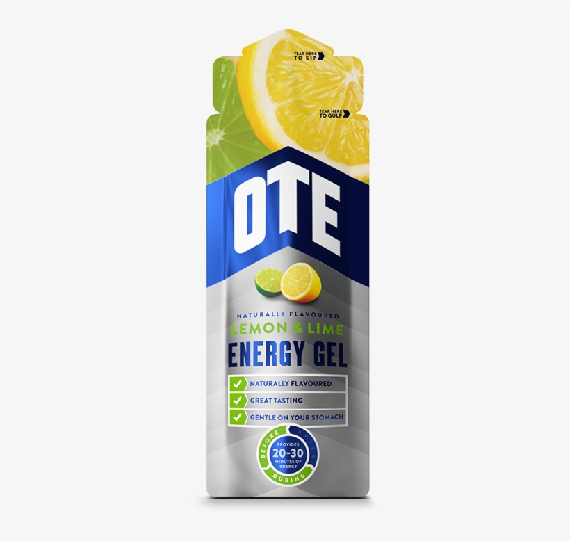 Ote Lemon & Lime Gel - Ote Energy Gel 20x 56g: Lemon & Lime, transparent png download