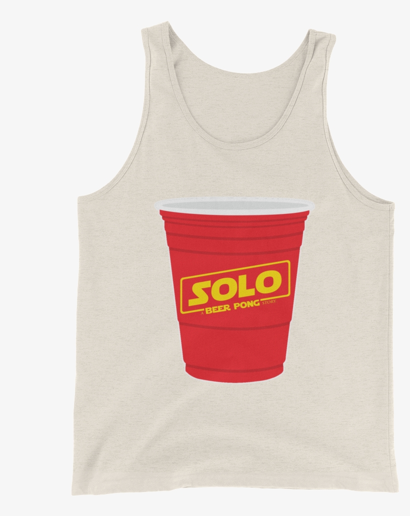 Solo Beer Pong Cup Tank Top - Active Tank, transparent png download