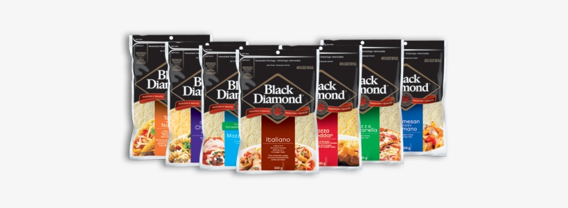 Black Diamond Shredded Cheese Packaging Update - Black Diamond Shredded Cheese, transparent png download