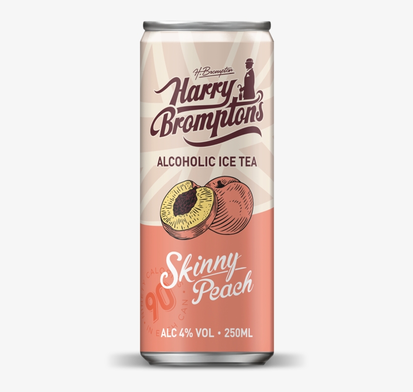 Harry Brompton's Alcoholic Ice Tea Skinny Peach 250ml - Tea, transparent png download