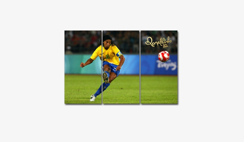 Ronaldinho Canvas Print - Ronaldinho Weight, transparent png download