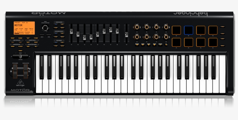 Motor49 49-key Usb/midi Controller - Behringer Motor 49 - 49-key Usb/midi Master Controller, transparent png download