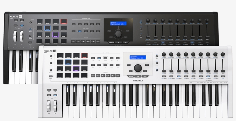 Arturia Intros Keylab Mk2 Midi Controllers - Arturia Keylab Essential 61, transparent png download