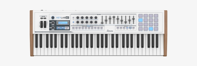 61 Key Professional Grade Hybrid Midi Keyboard Synthesizer - Arturia Keylab 61, transparent png download