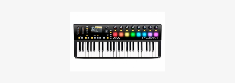 Teclado Controladorakai Professional Advance 49 Midi - Akai Advance 49 Midi Keyboard, transparent png download