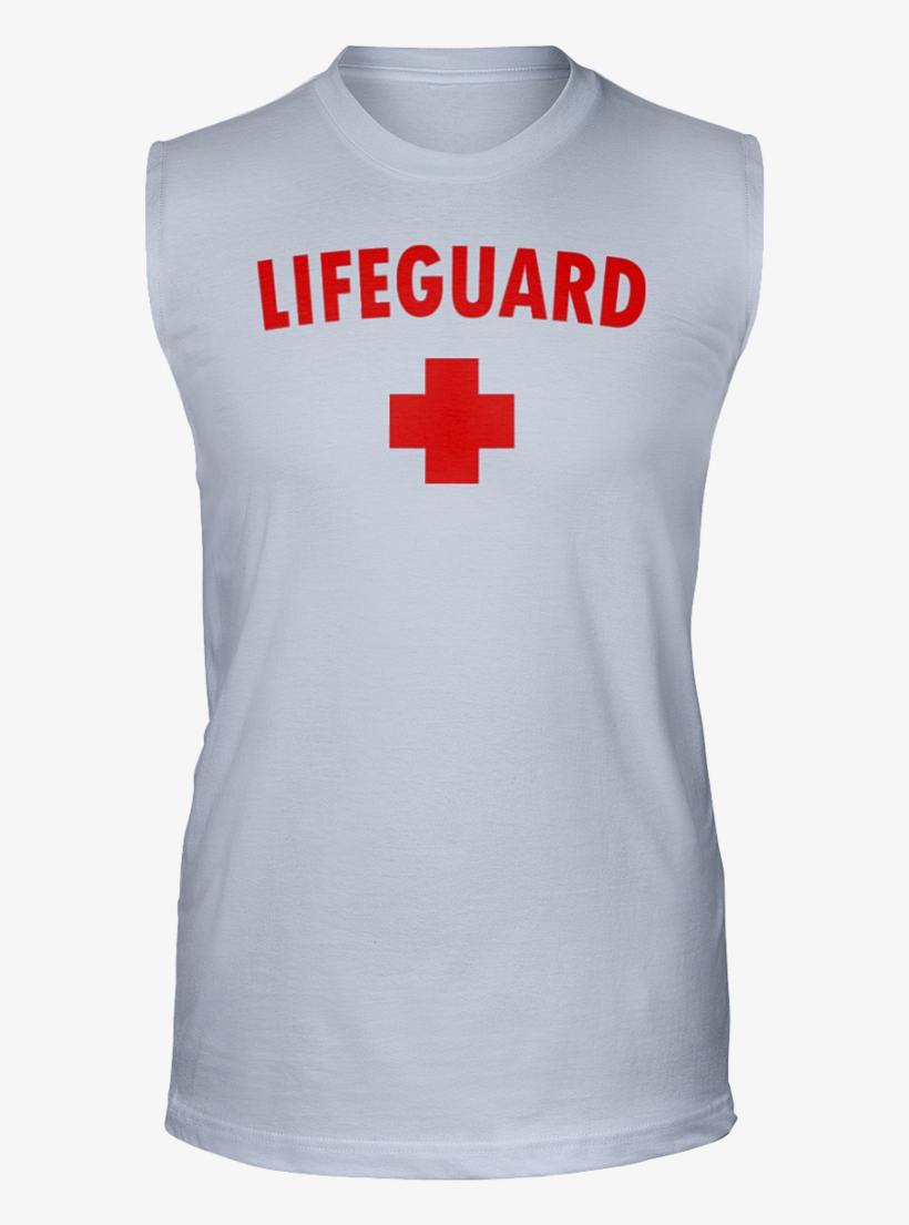 Lifeguard Tank Top, Gildan - Trenz Shirt Company Lifeguard T-shirt Life Guard Cross, transparent png download