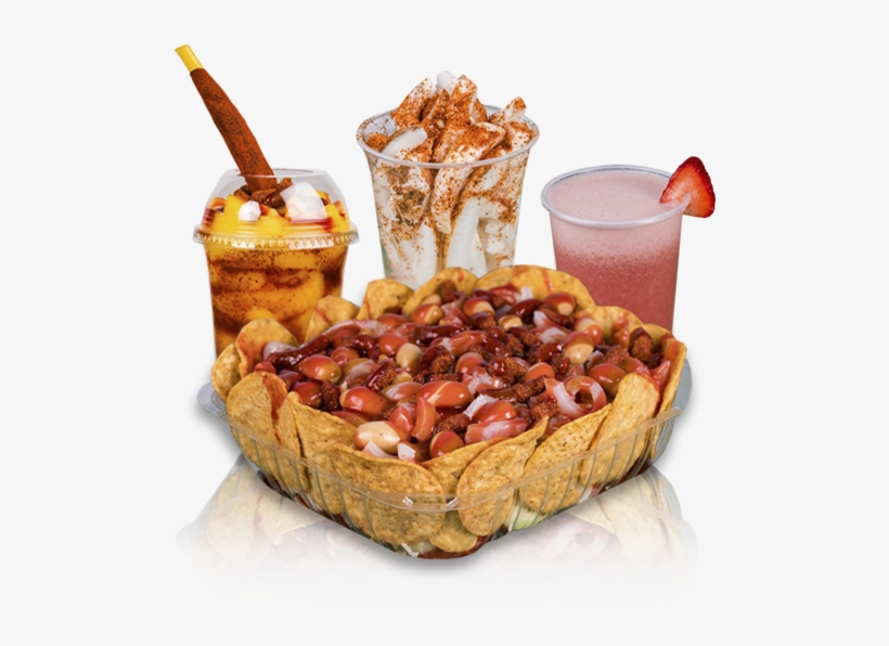 Try One Of Our Delicious Natural Fruit Waters Or A - Chamoy Tacos + Fruit, transparent png download