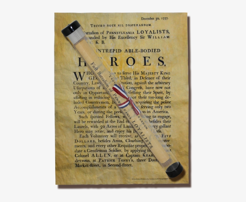 British Soldier Recruiting Poster, 1777 High Quality, - Giclee Painting: Revolutionary War Poster, 61x46cm., transparent png download