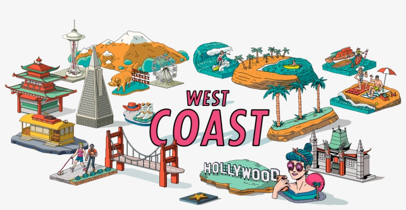 Stretching From Los Angeles To Seattle, Amtrak's Coast, transparent png download