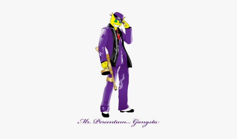 Mr Percentum Gangsta - Mr Percentum Gangsta Tile Coaster, transparent png download