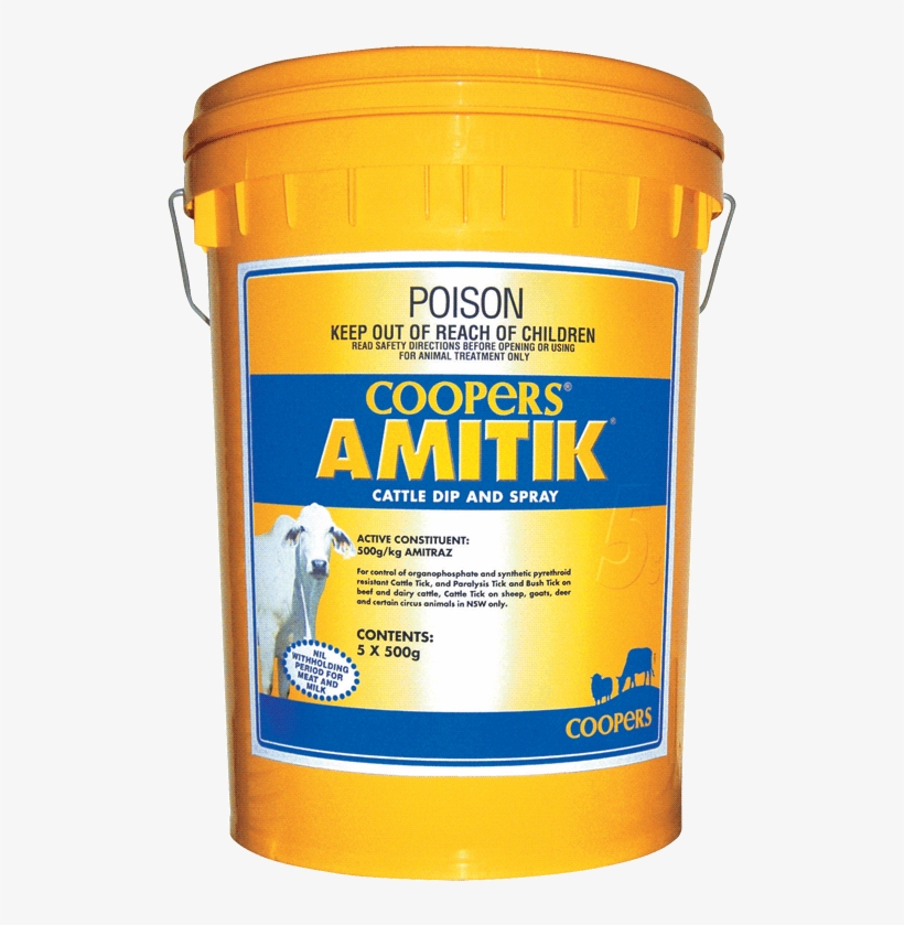 Amitik Wp Cattle Dip And Spray - Amitik Wp Soluble Tickicide - 5 X 500g Sachets, transparent png download