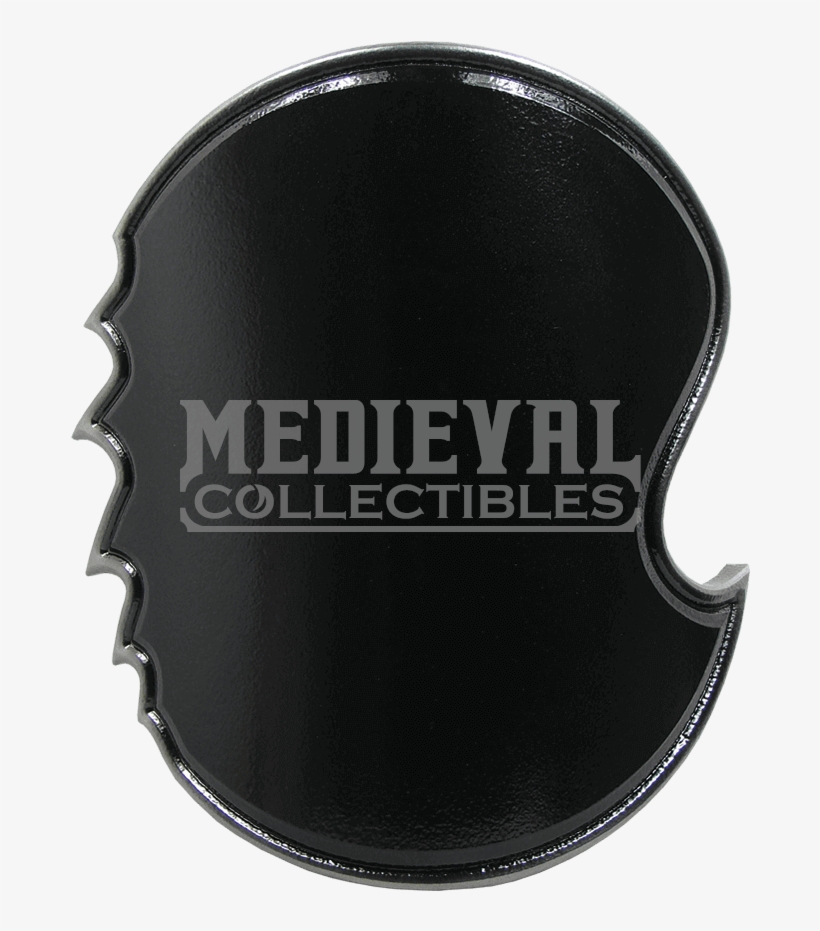 Black And Silver Chaos Round Larp Shield - Costume, transparent png download